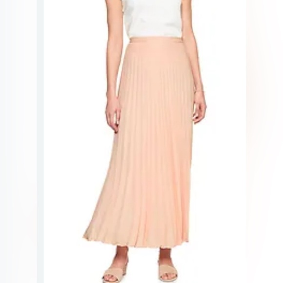 Bebe Soft Pink Pocket Pleated Maxi Skirt Small - Picture 1 of 11